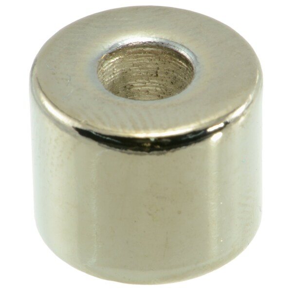 Midwest Fastener Round Spacer, Black Chrome Steel, 1/2 in Overall Lg, 1/4 in Inside Dia, 5 PK 34044 - main